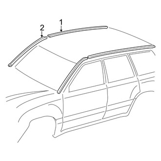 Toyota OE - Roof - Exterior Trim (W/O Sunroof)