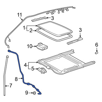 Toyota OE - Rear Left Sunroof Drain Hose