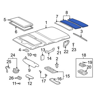 Toyota OE - Rear Roof Insulator