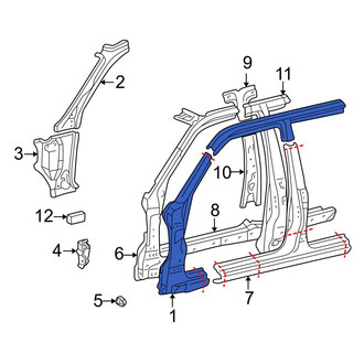 Toyota OE - Left Body A-Pillar
