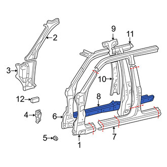 Toyota OE - Left Rocker Panel