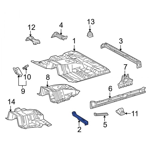 Floor Pan Crossmember