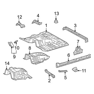 Toyota OE - Pillars, Rocker & Floor - Floor