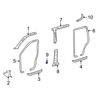 Toyota OE - Body B-Pillar Trim Panel Cap