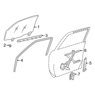 Toyota OE - Front Door - Glass & Hardware