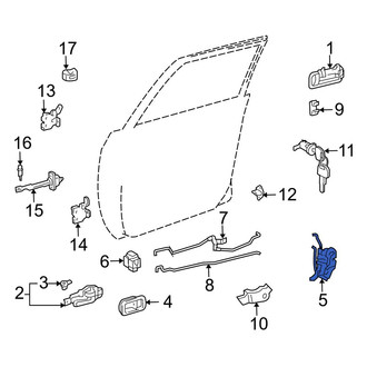 Toyota OE - Front Right Door Latch Assembly