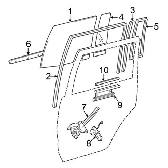 Toyota OE - Rear Door - Glass & Hardware