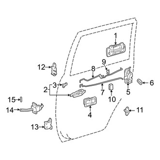 Toyota OE - Rear Door - Lock & Hardware