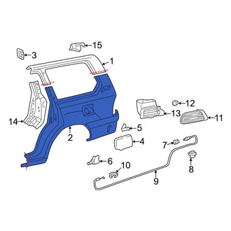 Toyota OE - Rear Left Upper Quarter Panel