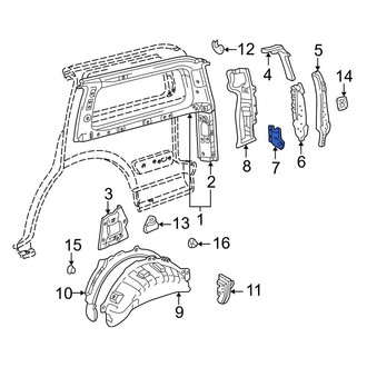 Toyota OE - Rear Left Quarter Panel Reinforcement