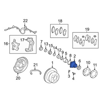 Toyota OE - Rear Left Stub Axle