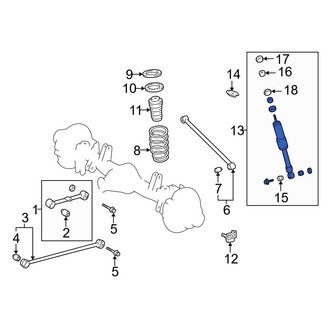 Toyota OE - Rear Suspension Shock Absorber