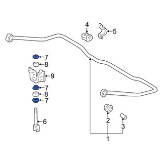 Toyota OE - Rear Center Suspension Stabilizer Bar Link Washer