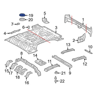 Toyota OE - Rear Trunk Floor Access Cover