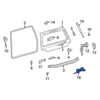 Toyota OE - Rear Liftgate Lock Actuator