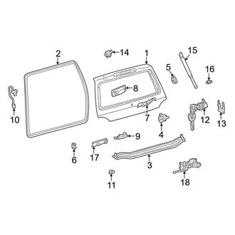 Toyota OE - Lift Gate - Gate & Hardware