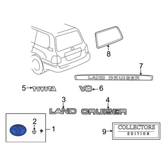 Toyota OE - Rear Hatch Emblem