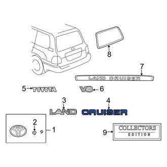 Toyota OE - Rear Hatch Emblem