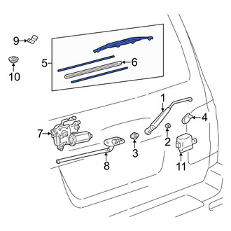 Toyota OE - Rear Wiper Blade