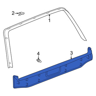 Toyota OE - Rear Lower Liftgate Trim