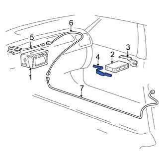 Toyota OE - Left GPS Navigation Control Module Bracket