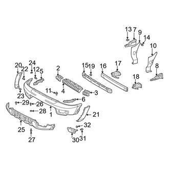 Toyota OE - Front Bumper - Bumper & Components