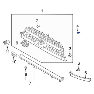Toyota OE - Hood Molding Nut