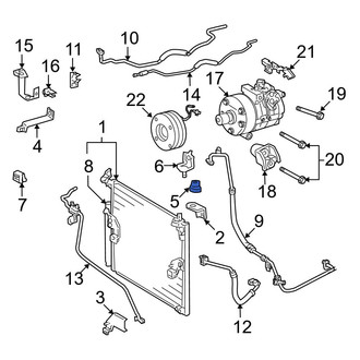 Toyota OE - Upper A/C Condenser Bracket Insulator