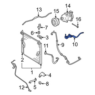 Toyota OE - A/C Refrigerant Suction Hose