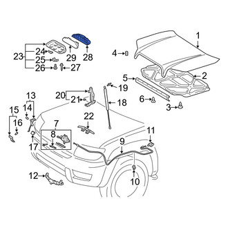 Toyota OE - Front Hood Vent