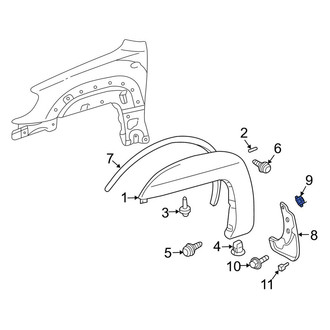 Toyota OE - Quarter Panel Splash Shield Grommet