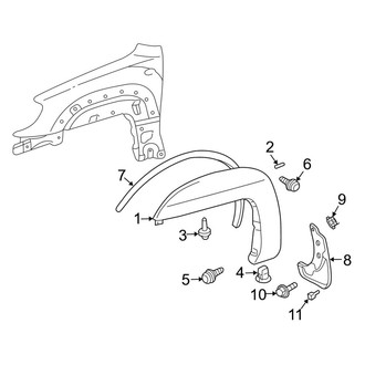 Toyota OE - Fender - Exterior Trim