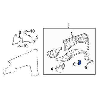 Toyota OE - Left Fender Apron Reinforcement