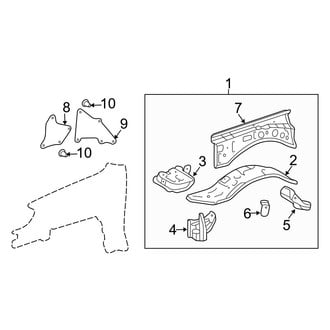 Toyota OE - Fender - Inner Components