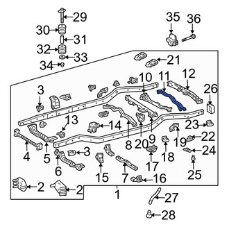 Toyota OE - Front Frame Crossmember