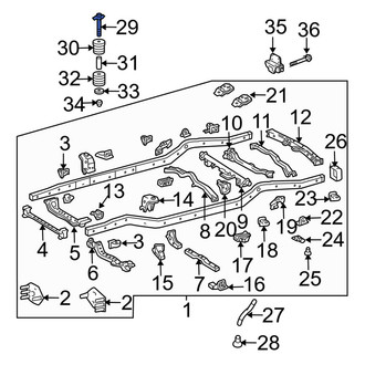 Toyota OE - Rear Frame Rail Bolt