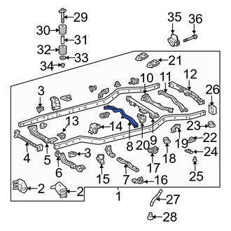 Toyota OE - Front Frame Crossmember