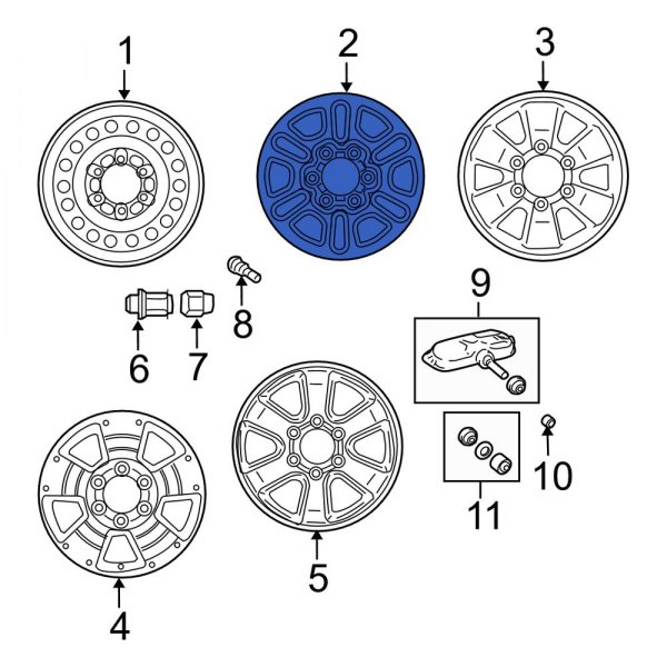 Toyota OE 4261135231 - Wheel