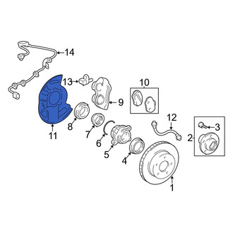 Toyota OE - Rear Brake Dust Shield