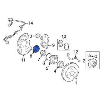 Toyota OE - Front CV Joint Oil Seal Dust Shield