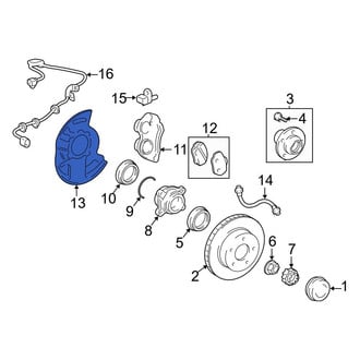 Toyota OE - Rear Brake Dust Shield