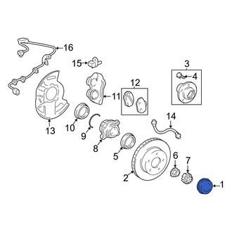 Toyota OE - Front Wheel Bearing Dust Cap