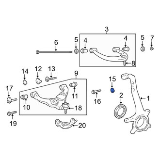 Toyota OE - Front Outer Alignment Camber Adjusting Eccentric