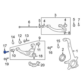 Toyota OE - Front Upper Suspension Control Arm Nut