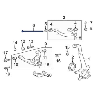 Toyota OE - Front Upper Suspension Control Arm Bolt
