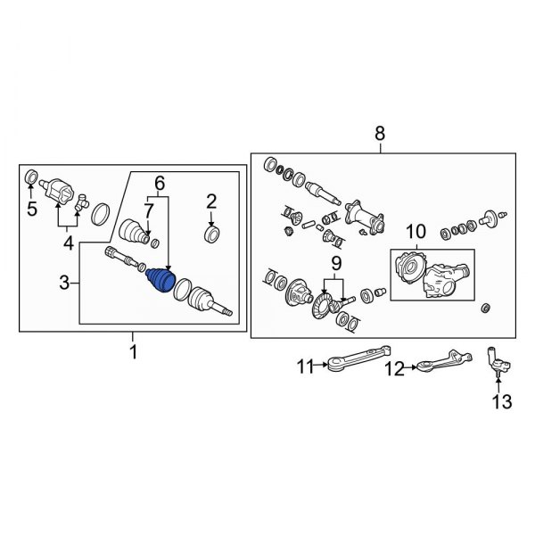 CV Joint Boot Kit