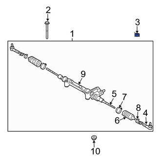 Toyota OE - Outer Steering Tie Rod Nut