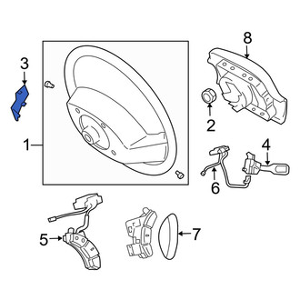 Toyota OE - Left Lower Steering Wheel Plug