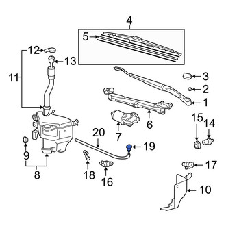 Toyota OE - Front Windshield Washer Nozzle