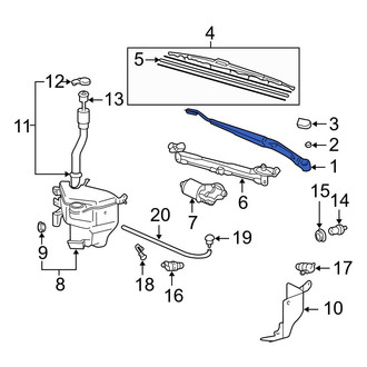 Toyota OE - Front Right Wiper Arm